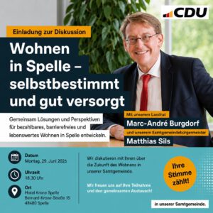 Wohnen in Spelle – selbstbestimmt und gut versorgt